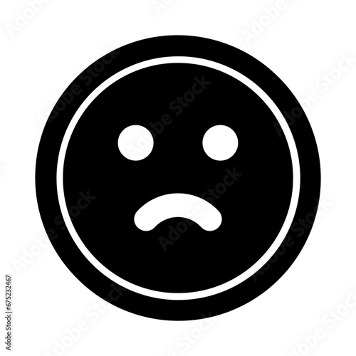 Depression Glyph Icon Design