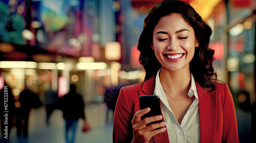 BUSINESSMAN READING MESSAGES ON SMARTPHONE. legal AI