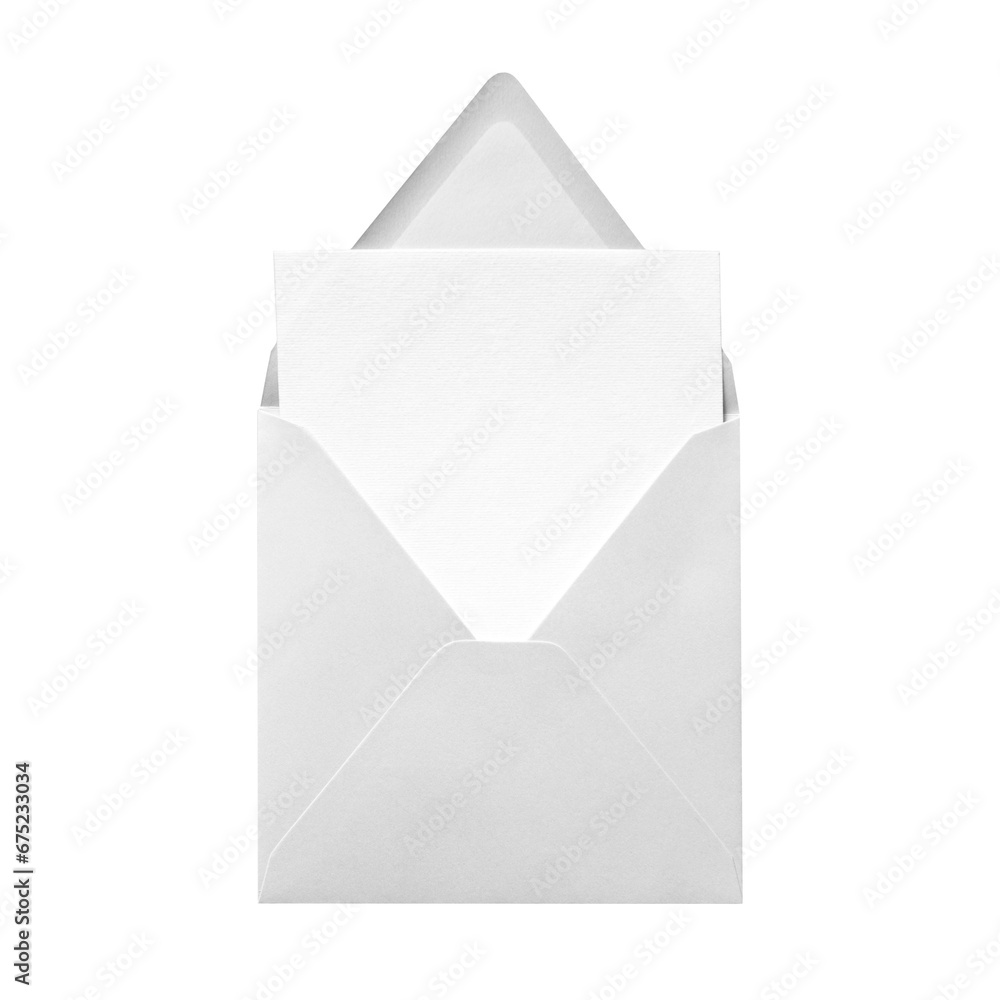 Open square gray envelope with blank card. PNG isolated on transparent background Open square gray envelope with blank card. PNG isolated on transparent background