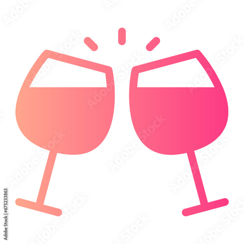 cheers gradient icon