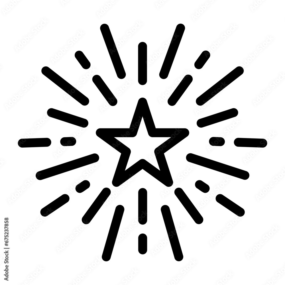 fireworks line icon fireworks line icon