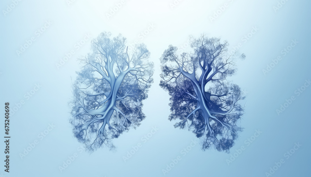 Human lungs, cancer fighting concept - obrazy, fototapety, plakaty 