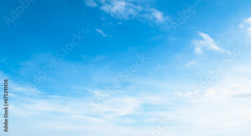white cloud with blue sky background. © lovelyday12