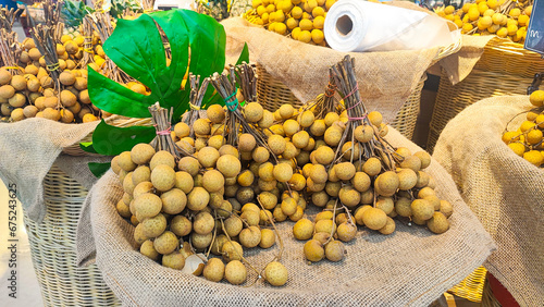 Thai fruit wollongong, Longkong is fruit southern asian flavor sweet  photo