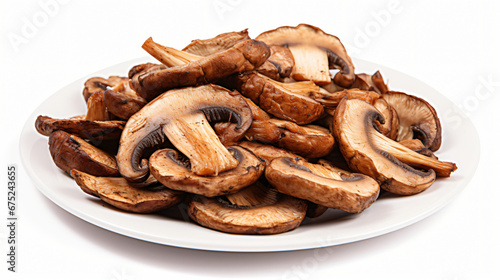 Roasted sliced mushrooms
