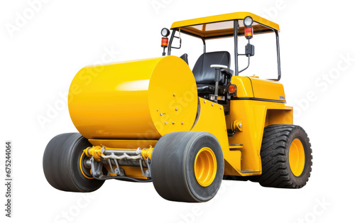 Construction Road Roller Solution on isolated background