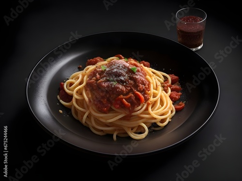 spaghetti with tomato sauce Generatd Ai