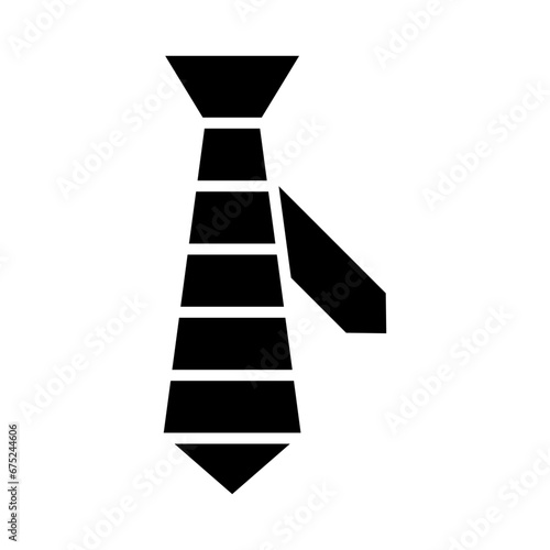 Necktie Glyph Glyph Icon Design