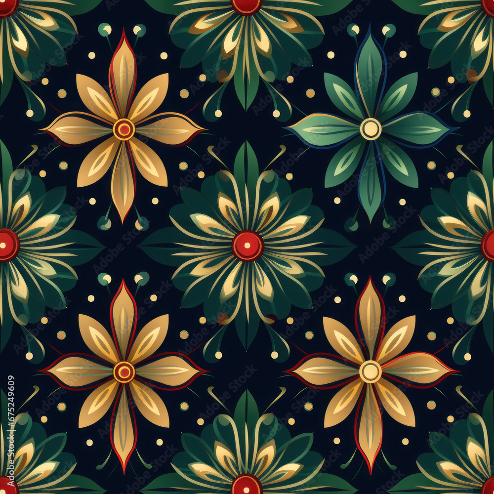 Flowers pattern, seamless pattern, pattern for scrapbooking