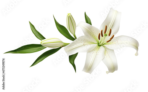 Blooming Beauty Lily Flower on Transparent Background © Muhammad
