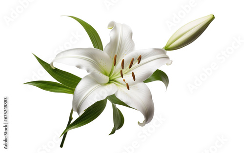 Graceful Lily Flower on Transparent Background © Muhammad