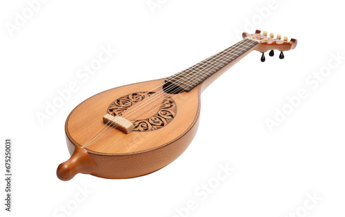 Musical Legacy Lute on Transparent Background