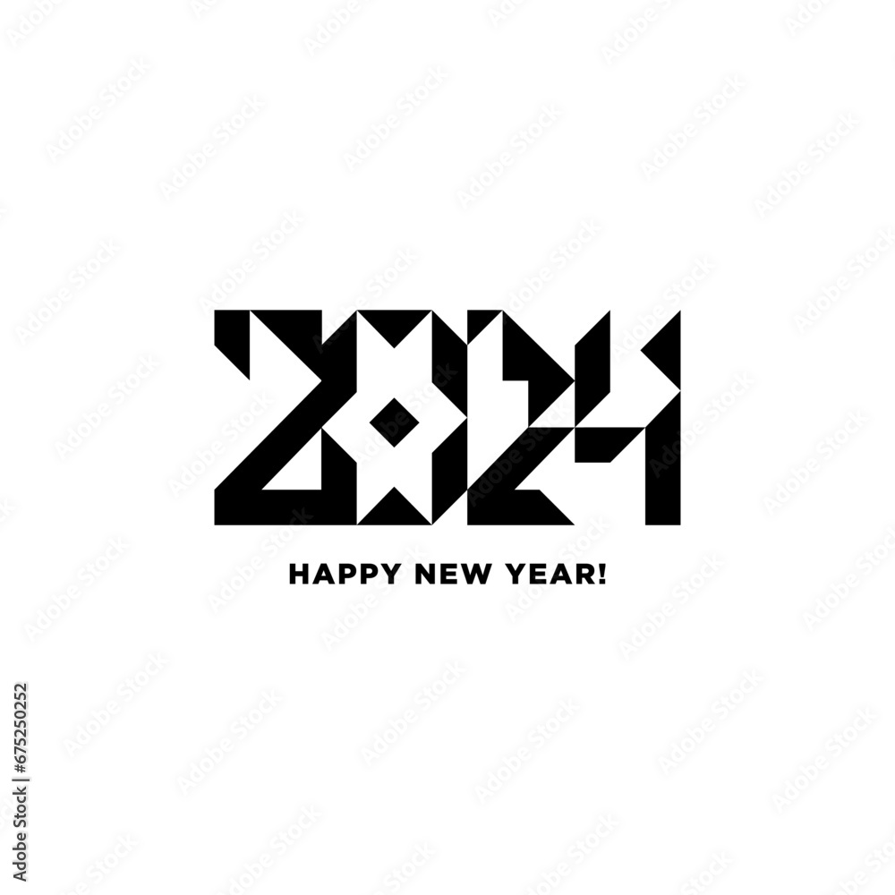 Creative concept of 2024 new year square poster. Happy New Year 2024 logo text design. The Year Of The Dragon Creative concept of 2024 new year square poster. Happy New Year 2024 logo text design. The Year Of The Dragon