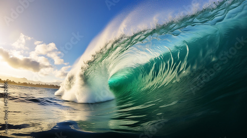 大きな波と空(generative ai) © Rossi0917