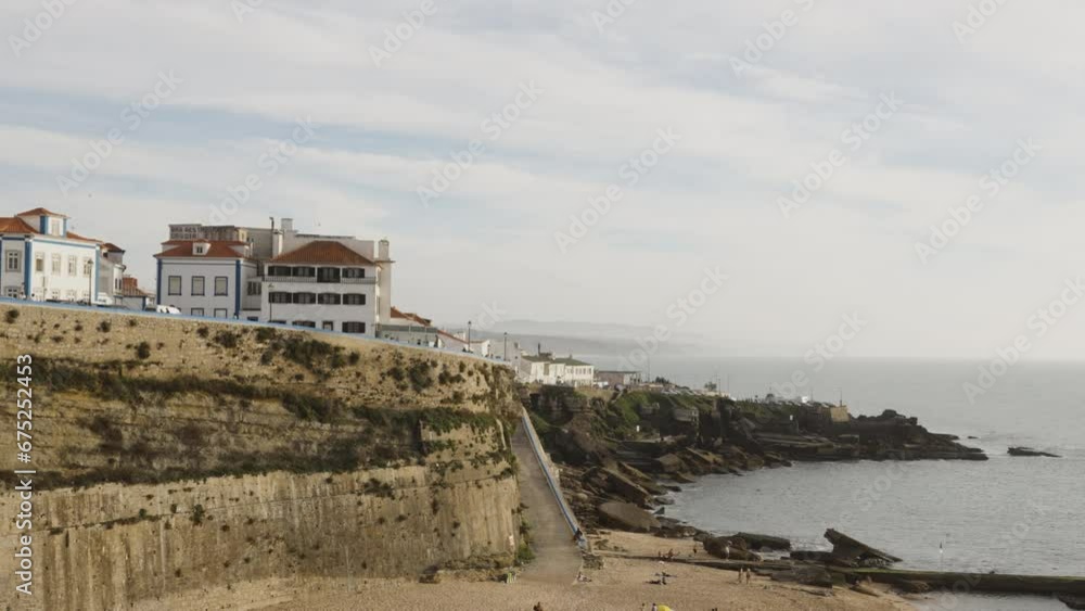 Beautiful view of a beach town Ericeira, Portugal. Beautiful view of a beach town Ericeira, Portugal.