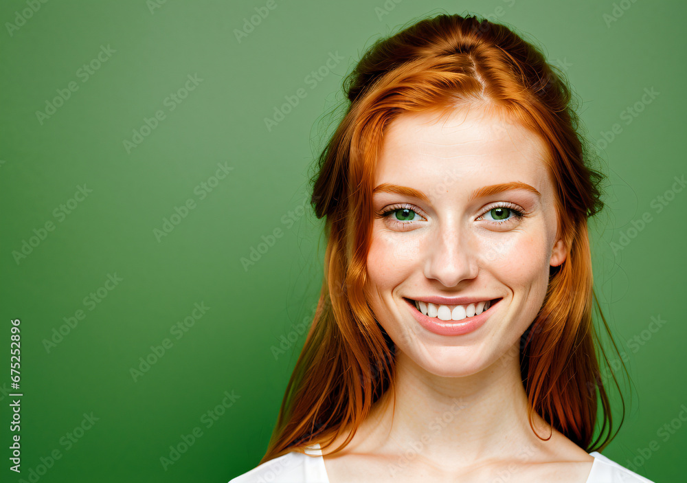 Fototapeta premium Portrait of a redhead woman