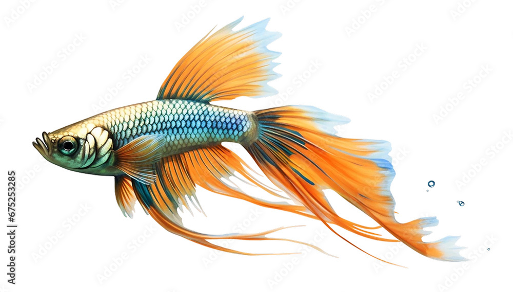 Fototapeta premium A 3d Guppy