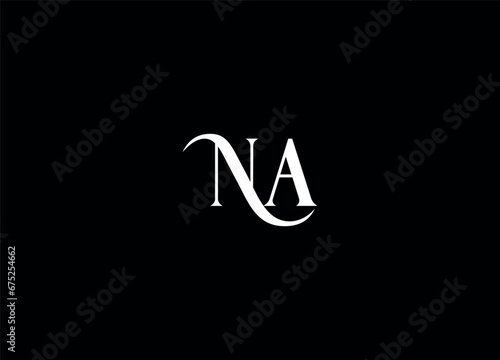 NA  letter logo design and monogram logo photo