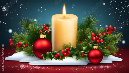 Christmas Candle Background