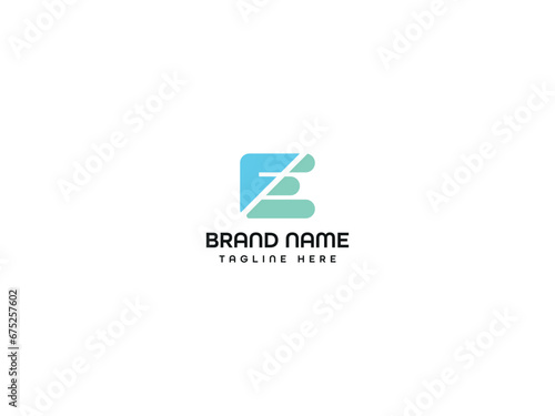 E letter logo design 