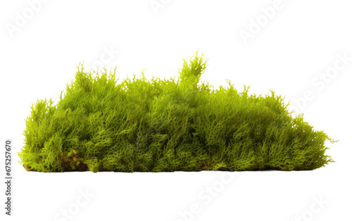 Growing with Sphagnum Moss on Transparent Background photo