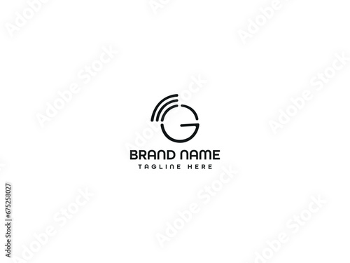 G wifi icon logo design