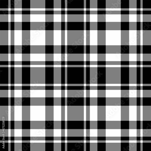 Seamless vector texture of check textile tartan with a plaid background fabric pattern.