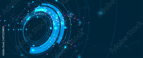 Technology abstract futuristic background for internet business. Big data concept.
