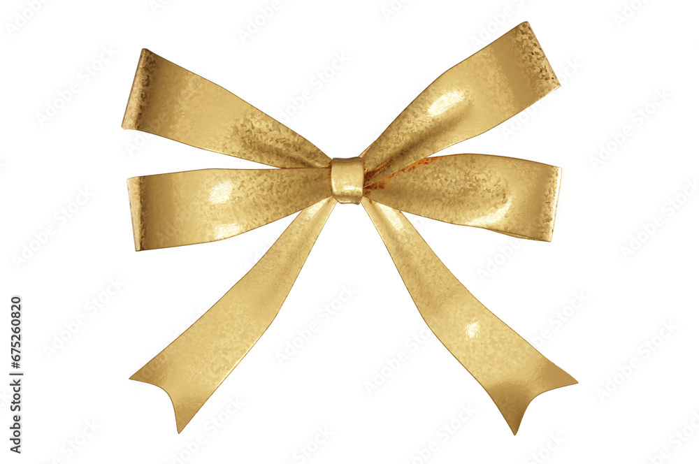 Fototapeta premium 3D Illustration, Gift bow on transparent background