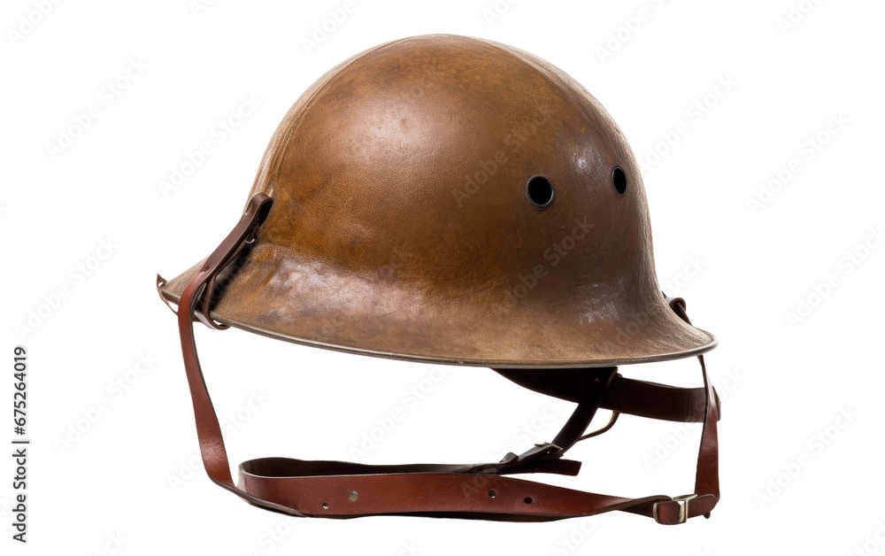 Fototapeta premium Military Trench Helmet on Transparent PNG