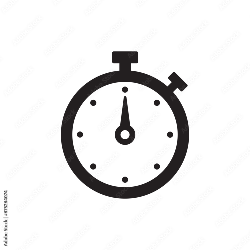 Stopwatch icon measurement timekeeping symbol Stopwatch icon measurement timekeeping symbol