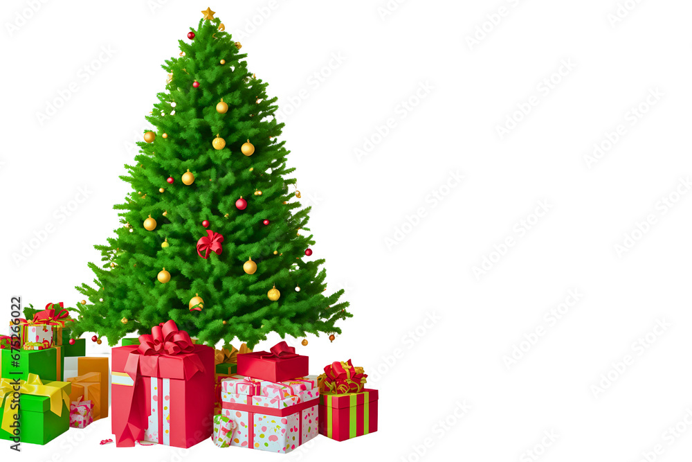 christmas tree with gifts