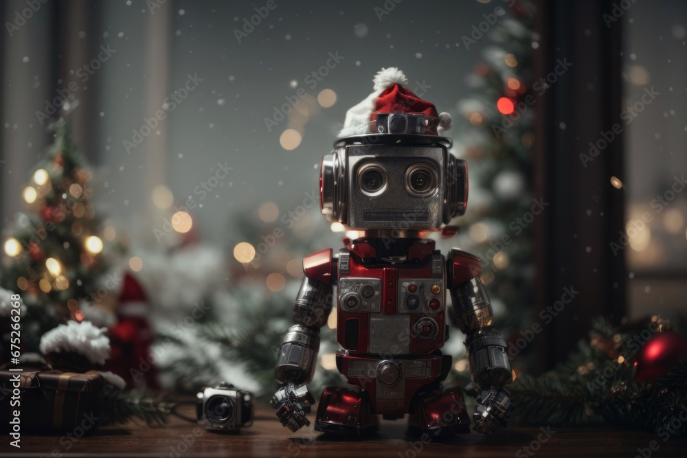 little robot santa claus