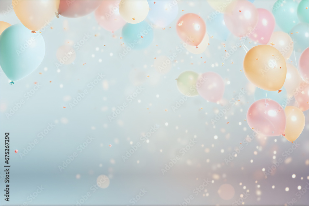 Celebration Birthday Background with Balloons Wallpaper Gift Invitation Card Celebration Birthday Background with Balloons Wallpaper Gift Invitation Card