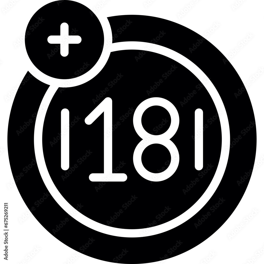 Obraz premium Age Limit Icon