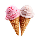 ice cream cone isolated on transparent background Remove png, Clipping Path