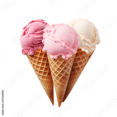 ice cream cone isolated on transparent background Remove png  Clipping Path