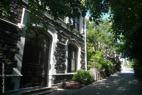 Stone Building Sitting on the Side of a Road, University of Otago (Dunedin, South Island, New Zealand)