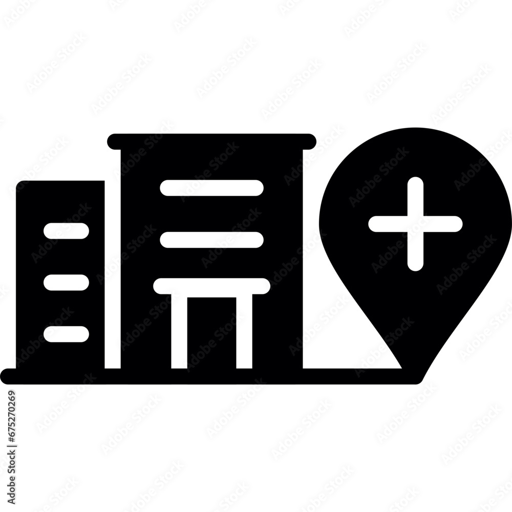 Obraz premium Hospital Icon