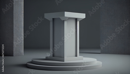 background featuring a simple podium
