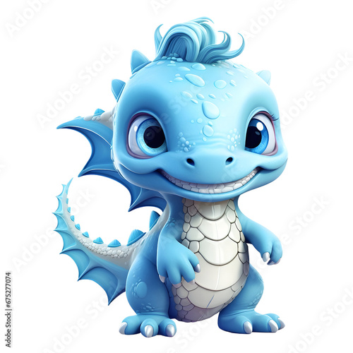 Cute Blue Dragon