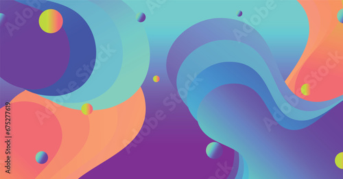 Abstract liquid wave background with colorful background
