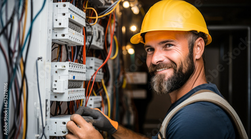 Detail-Oriented Electrician Installing and Servicing Electrical Systems