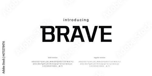 Simple and bold alphabet typography font vector for logo and branding 