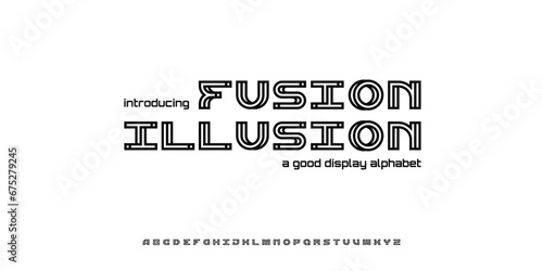 Simple 3d futuristic alphabet typography font vector for logo and branding	