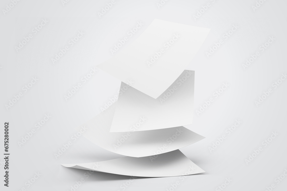 Brochure Flyer Mockup 3D Rendering Brochure Flyer Mockup 3D Rendering