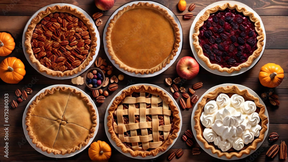 Assorted Autumn Pies Assorted Autumn Pies