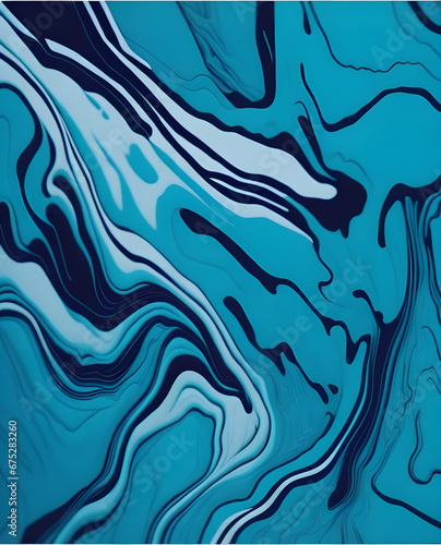 Blue Fluid Color Background 