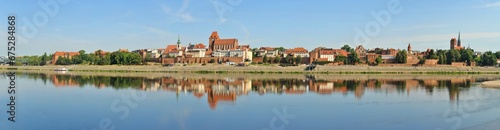 Panorama of Toruń from the Vistula river side
