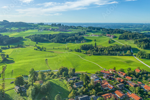 Blick über die Region Samerberg bei Grainbach im Chiemgau photo